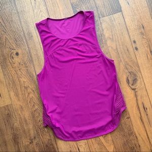 Lululemon Purple Ruched Side Reflective Tank